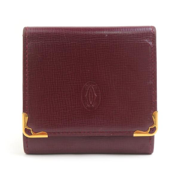 Cartier（カルティエ） コインケース レザー バーガンディ : ブランド