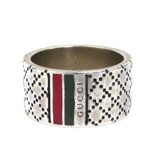 GUCCI グッチ リング・指輪 シルバー925 シルバー/レッド
