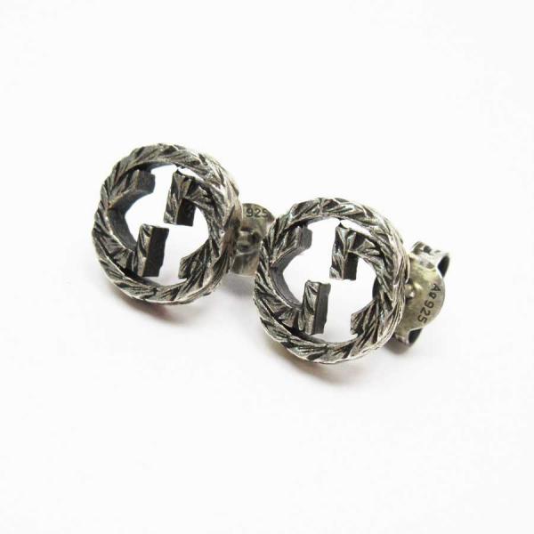 美品‼️GUCCI ダブルGピアス　片耳❗️シルバー925 GUCCI グッチ ダブルG フラワー 両耳 ピアス シルバー