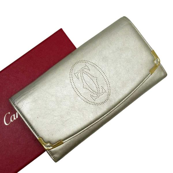 カルティエ Cartier ファッション 長財布 マルチェロ 長財布 レザー ゴールド 定番人気 長財布 G1567 ブランドバリュー
