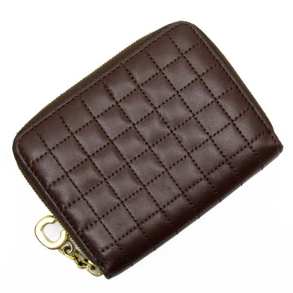 CELINE セリーヌ コインケース 型押しレザー ブラウン CELINE セリーヌ コインケース 型押しレザー ブラウン
