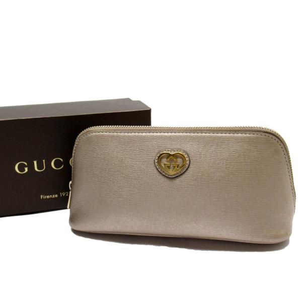 グッチ GUCCI ポーチ マルチケース インターロッキングG ハート
