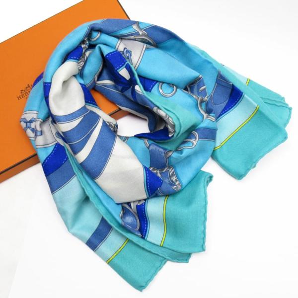 HERMES】カレ140 La Promenade du Matin Bandanaスカーフ 両面