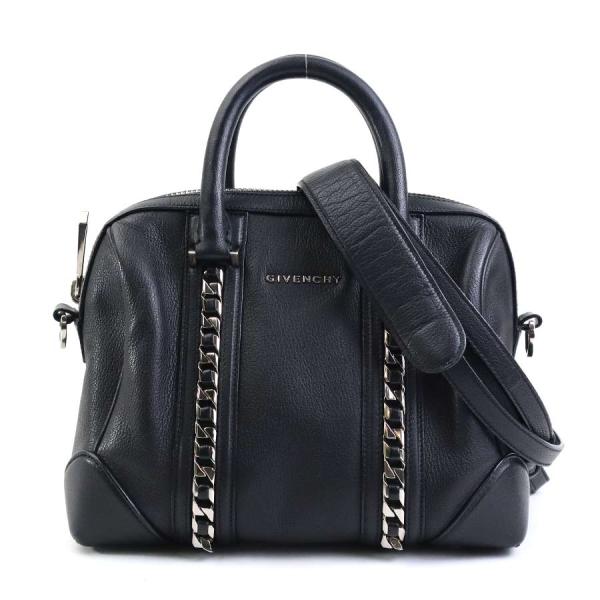 GIVENCHY ジバンシー ワンハンドルバッグ レザー&ナイロン　黒 GIVENCHY ジバンシー ワンハンドルバッグ レザー&ナイロン 黒