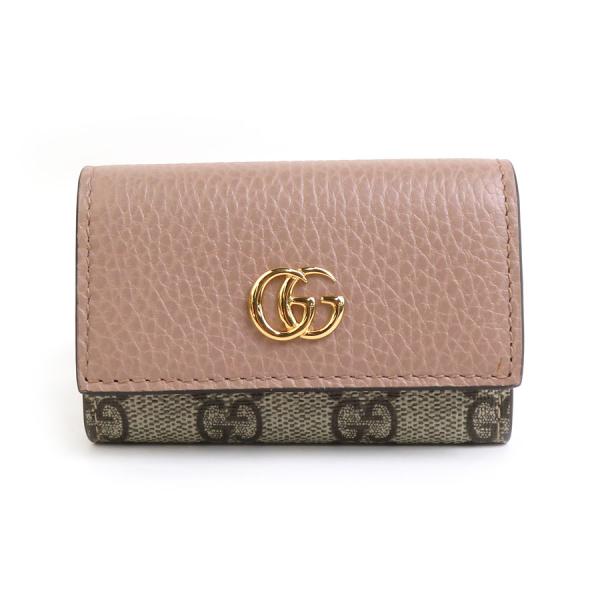 GUCCI【グッチ】ケース キーケース GGスプリームキャンバス レザー GUCCI（グッチ） キーケース GGスプリームキャンバス/レザー ピンク