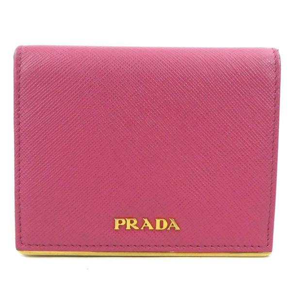PRADA（プラダ） 二つ折り財布 レザー ピンク : ブランドバリュー
