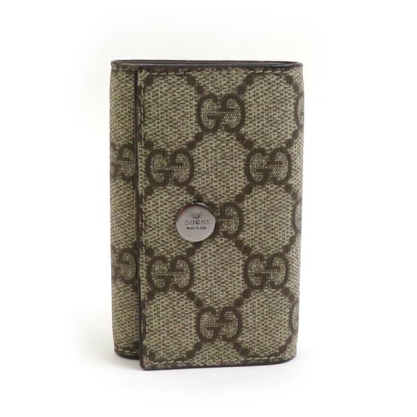 GUCCI【グッチ】ケース キーケース GGスプリームキャンバス レザー GUCCI（グッチ） キーケース GGスプリームキャンバス ブラウン