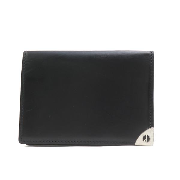 dunhill 黒 レザー 名刺入れ 箱付き dunhill ダンヒル Dunhill カードケース 名刺入れ レザー