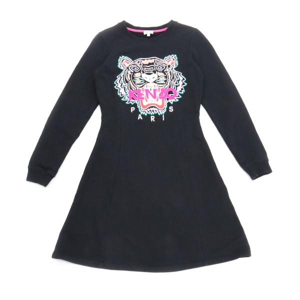 ケンゾー KENZO ワンピース コットン ブラック