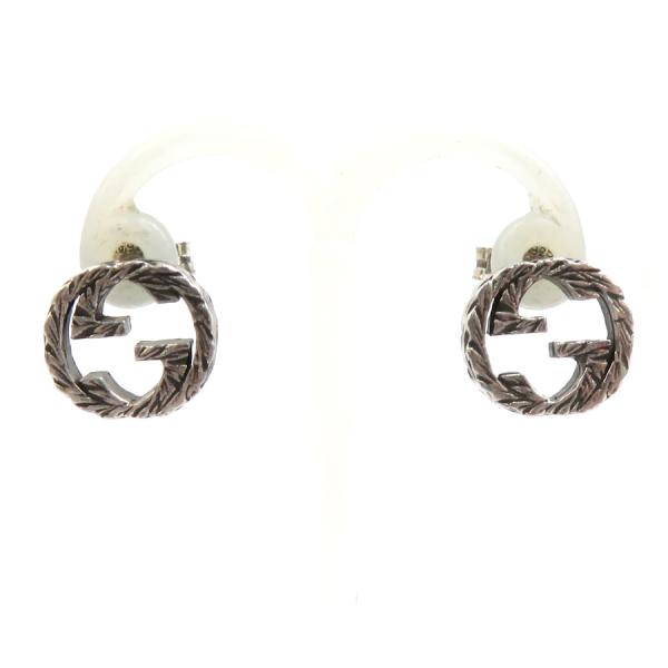 GUCCI ピアス グッチ メンズピアス シルバーピアス GUCCI グッチ ピアス インターロッキングGピアス シルバー925