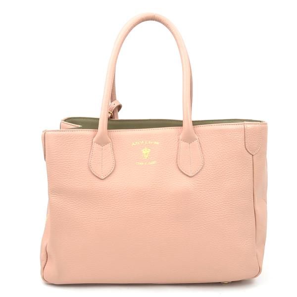 ADMJ ハンドバッグ ピンク A584812 エーディエムジェー レザー A.D.M.J（エーディーエムジェイ） ADMJ ハンドバッグ レザー ピンク