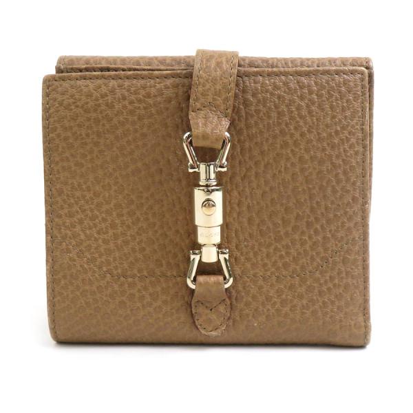GUCCI グッチ 141435 二つ折り財布 ブラウン 14057 ユニセックス【中古】 h31664a GUCCI（グッチ） 二つ折り財布 レザー ブラウン : ブランドバリュー