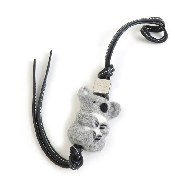 LOEWE（ロエベ） チャーム コアラ フェルト/レザー/メタル グレー