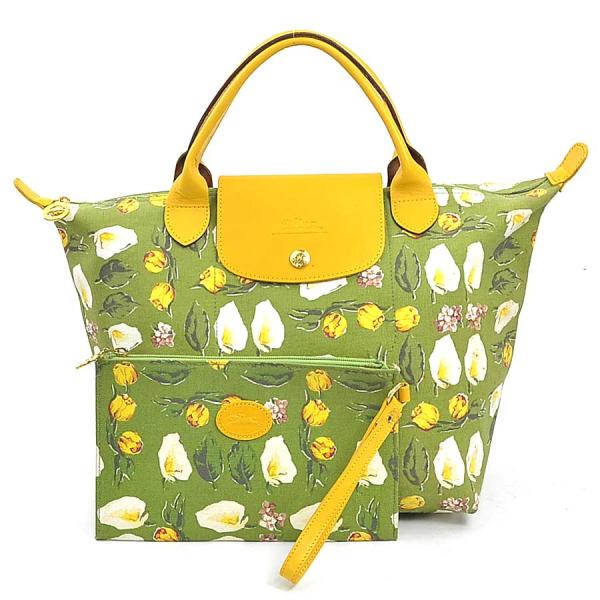 LONGCHAMP（ロンシャン） ハンドバッグ キャンバス/レザー マルチ
