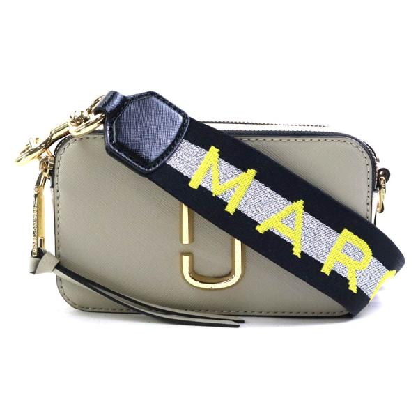 マークジェイコブス MARC JACOBS ショルダーバッグ スナップショット レザー グレージュ×ライトピンク