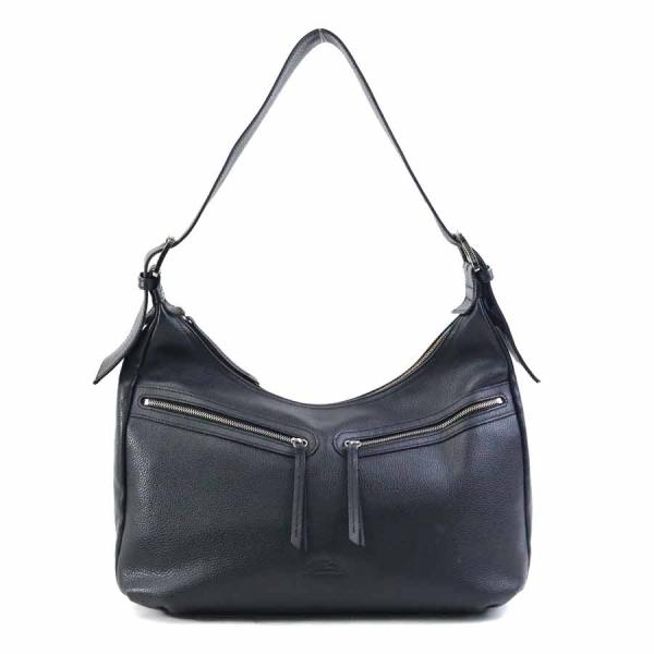 ロンシャン Longchamp ショルダーバッグ レザー ブラック