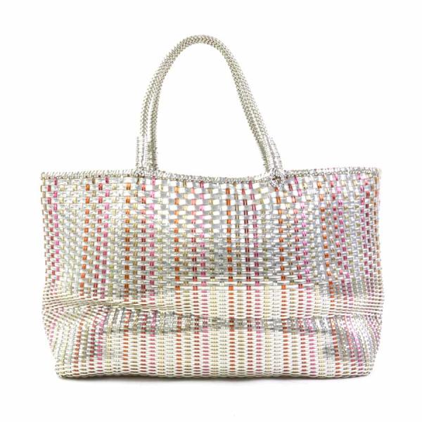 ANTEPRIMA ハンドバッグ ANTEPRIMA（アンテプリマ） ハンドバッグ PVC シルバー/マルチカラー