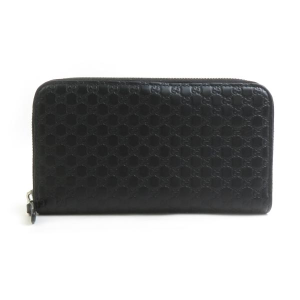 GUCCI（グッチ） ラウンドファスナー長財布 レザー ブラック