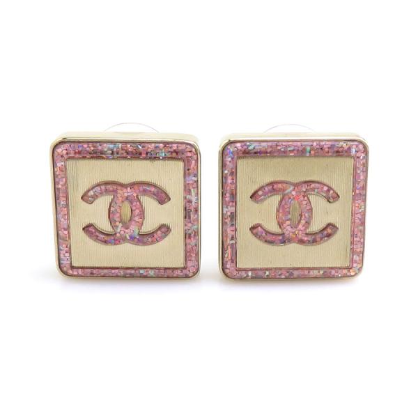 CHANEL（シャネル） ピアス メタル ゴールド/ピンク : ブランド