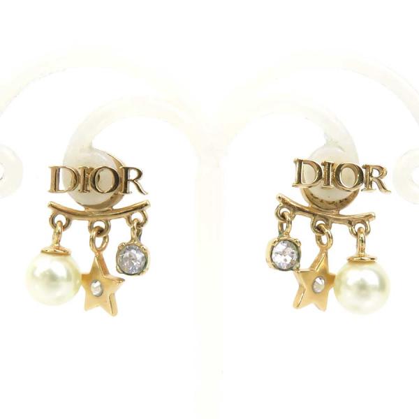 クリスチャンディオール Christian Dior ピアス メタル ゴールド