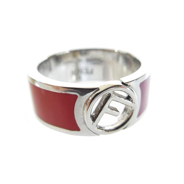 FENDI（フェンディ） リング・指輪 エフイズ メタル レッド×パープル