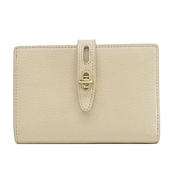 新品☆ FURLA フルラ　折り財布　ライトベージュ レザー 折り財布 FURLA フルラ Furla 二つ折り財布 レザー/合金 ライトベージュ