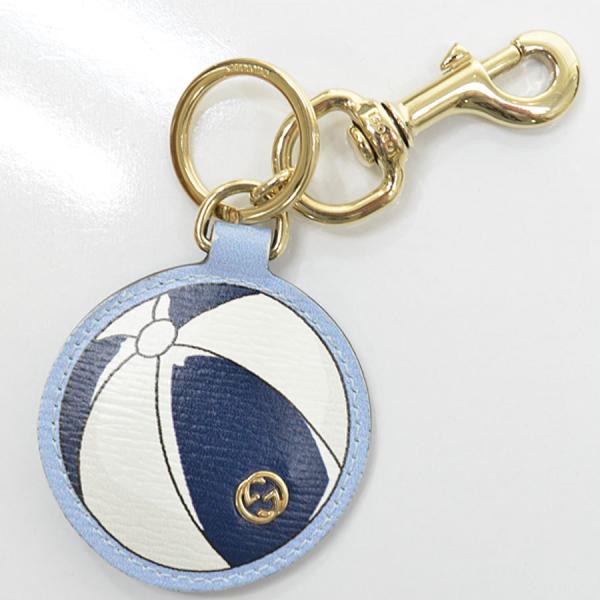 GUCCI（グッチ） キーホルダー インターロッキングG レザーx金属素材