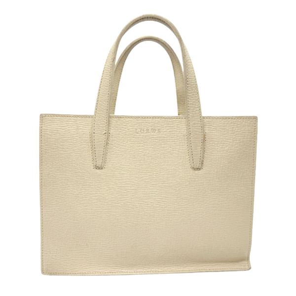 LOEWE ロエベ ハンドバッグ レザー アイボリー : ブランド