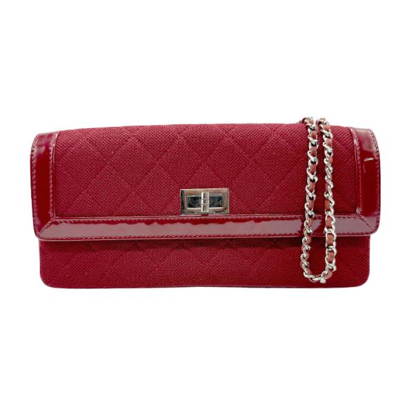 CHANEL（シャネル） ショルダーバッグ コットンキャンバス/エナメル