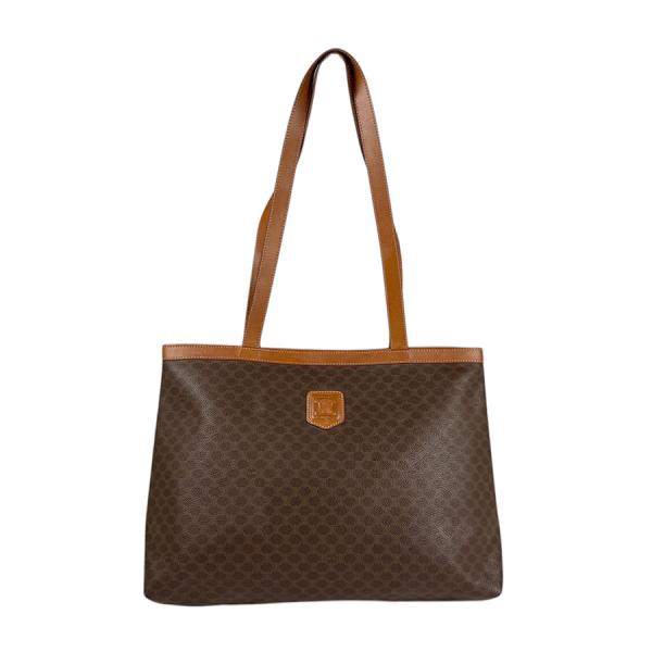 CELINE（セリーヌ） ショルダーバッグ マカダム PVC/レザー ブラウン