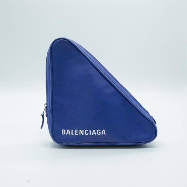 BALENCIAGA（バレンシアガ） クラッチバッグ ポーチ ロゴ 三角 レザー