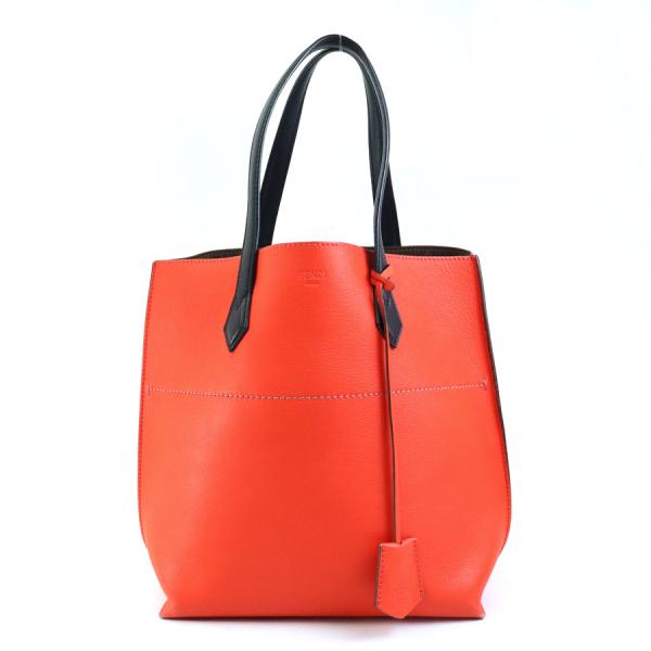 FENDI（フェンディ） ハンドバッグ レッド×ブラック : ブランド