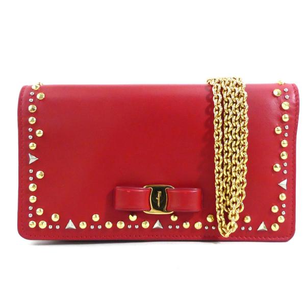 サルヴァトーレフェラガモ Salvatore Ferragamo チェーンウォレット