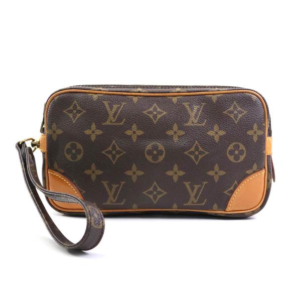 ルイヴィトン　セカンドバッグ　クラッチ　モノグラム　マルリードラゴンヌ　ブラウン LOUIS VUITTON ルイ ヴィトン クラッチバッグ セカンドバッグ