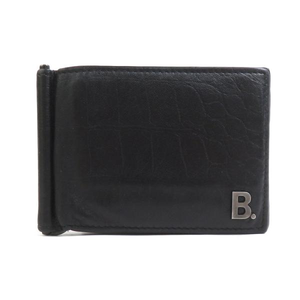 新品未使用　バレンシアガ　マネークリップ　札入れ　シボ革　レザー　黒　付属品完備 BALENCIAGA（バレンシアガ） 札入れ レザー ブラック : ブランド