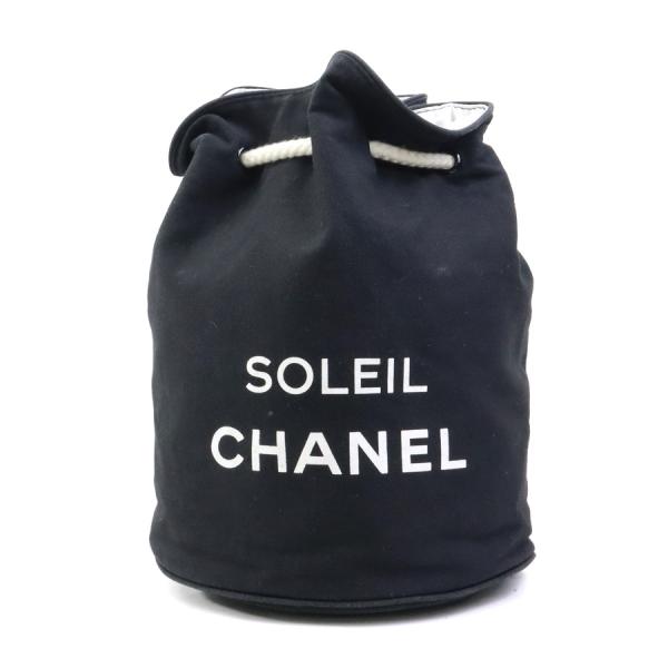 CHANEL シャネル 巾着型バッグ ショルダー ブラック 防水ー未使用ー CHANEL シャネル 巾着型バッグ ショルダー プールバッグ