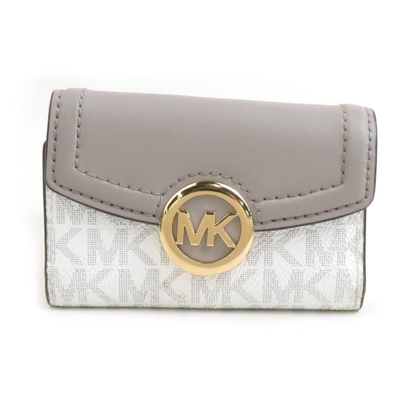 新品 マイケルコース MICHEAL KORS グレーホワイト キーケース MICHAEL KORS（マイケルコース） キーケース PVCコーティング