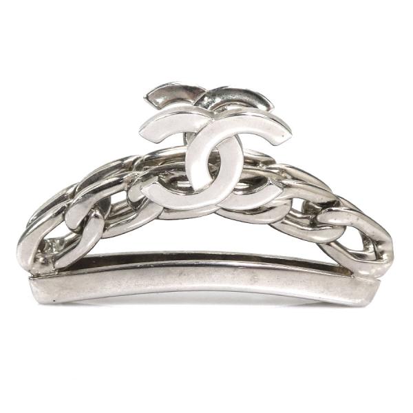 CHANEL（シャネル） ヘアクリップ メタル シルバー : ブランドバリュー