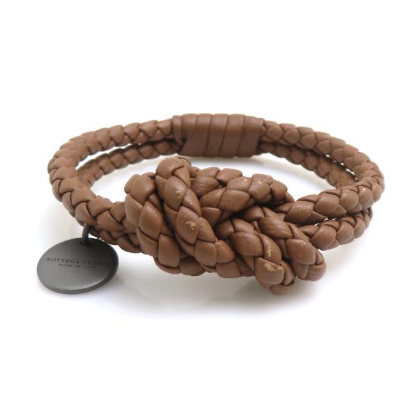 ボッテガヴェネタ BOTTEGAVENETA ブレスレット レザー ブラウン 
