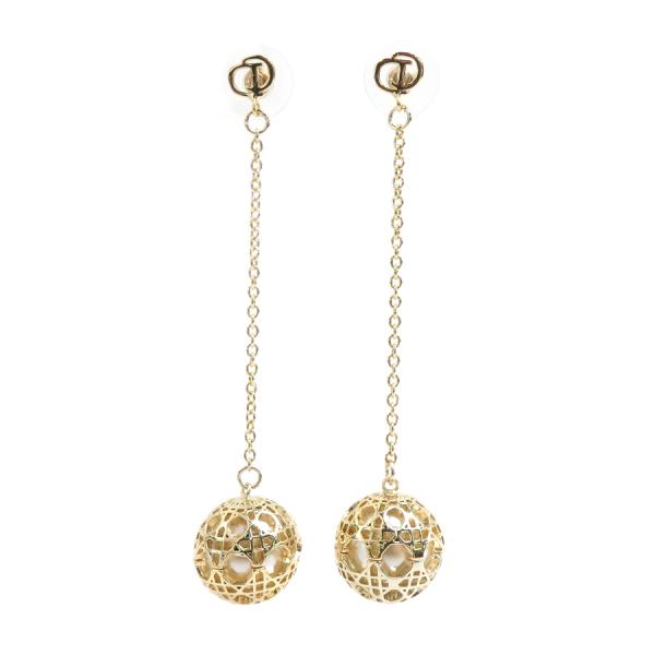 クリスチャンディオール Christian Dior ピアス メタル ゴールド
