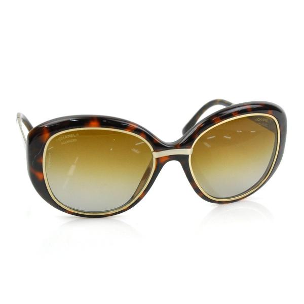 シャネル Chanel サングラス 5519 定番人気 プラスチックｘ金属素材 ブラウンｘゴールド 正規認証品 新規格 135