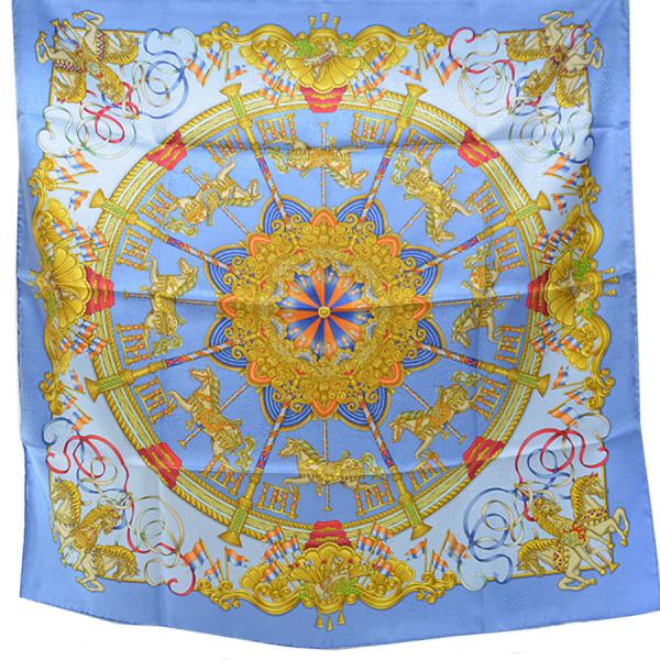 確実正規品　HERMES エルメス カレ90 LUNA PARK 遊園地　シルク 31637-d3_1d38cc34-4f19-4424-