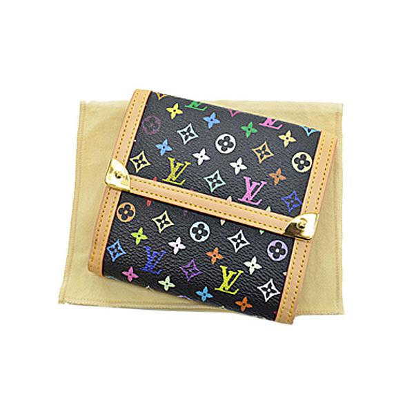 ◆ルイ・ヴィトン　ポルトモネビエカルトクレディ　モノグラムマルチカラー LOUIS VUITTON ルイ ヴィトン 二つ折り財布 ポルトモネ ビエ