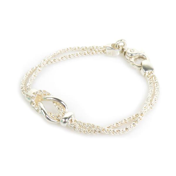 TIFFANY&Co. ティファニー ブレスレット センターノット ダブル