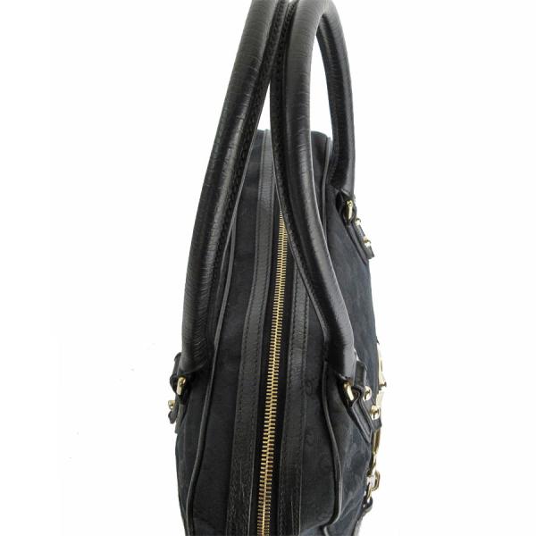 【美品】GUCCI キャンバス レザー GG ハンドバッグ イタリア製 GUCCI グッチ ハンドバッグ GGキャンバス キャンバス/レザー