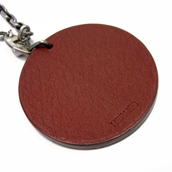 エルメス Hermes チャーム アニマルモチーフ 定番人気 レザーxsv925 犬 新作からsaleアイテム等お得な商品満載 ブラウンxシルバー
