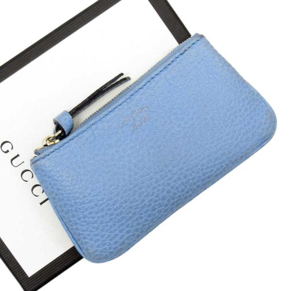 GUCCI グッチ コインケース 小銭入れ レザー ブルー : ブランド