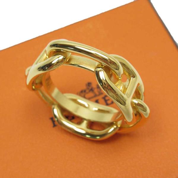 エルメス Hermes スカーフリング シェーヌダンクル 定番人気 金属素材 ゴールド 大注目