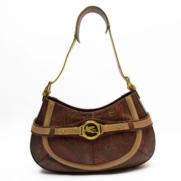 ETRO ハンドバッグ マルチカラー Made In Italy ETRO エトロ ショルダーバッグ レザー マルチカラー : ブランド