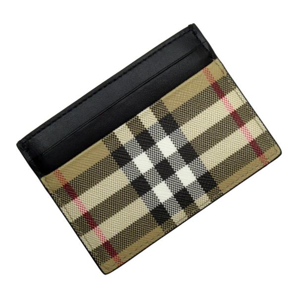 BURBERRY（バーバリー） カードケース パスケース レザー ブラック